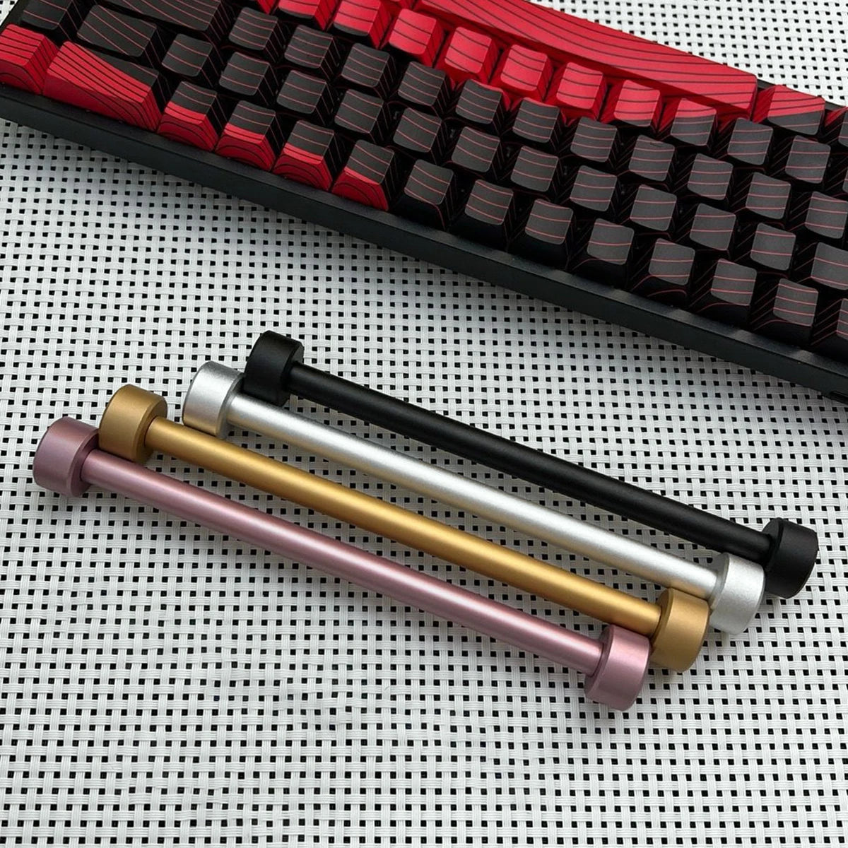 Coiled Cable Protection Rod Coiled Keyboard Cable Weight Rod Reel Stick Cable Organizer 15cm All-Metal Cable Organizer Winder