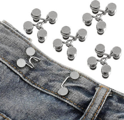 1/2/4 Pairs Jeans Button Tightener,Pant Waist Tightener, Button Pins for Jeans, Button for Jeans to Make Smaller Waist Tightener