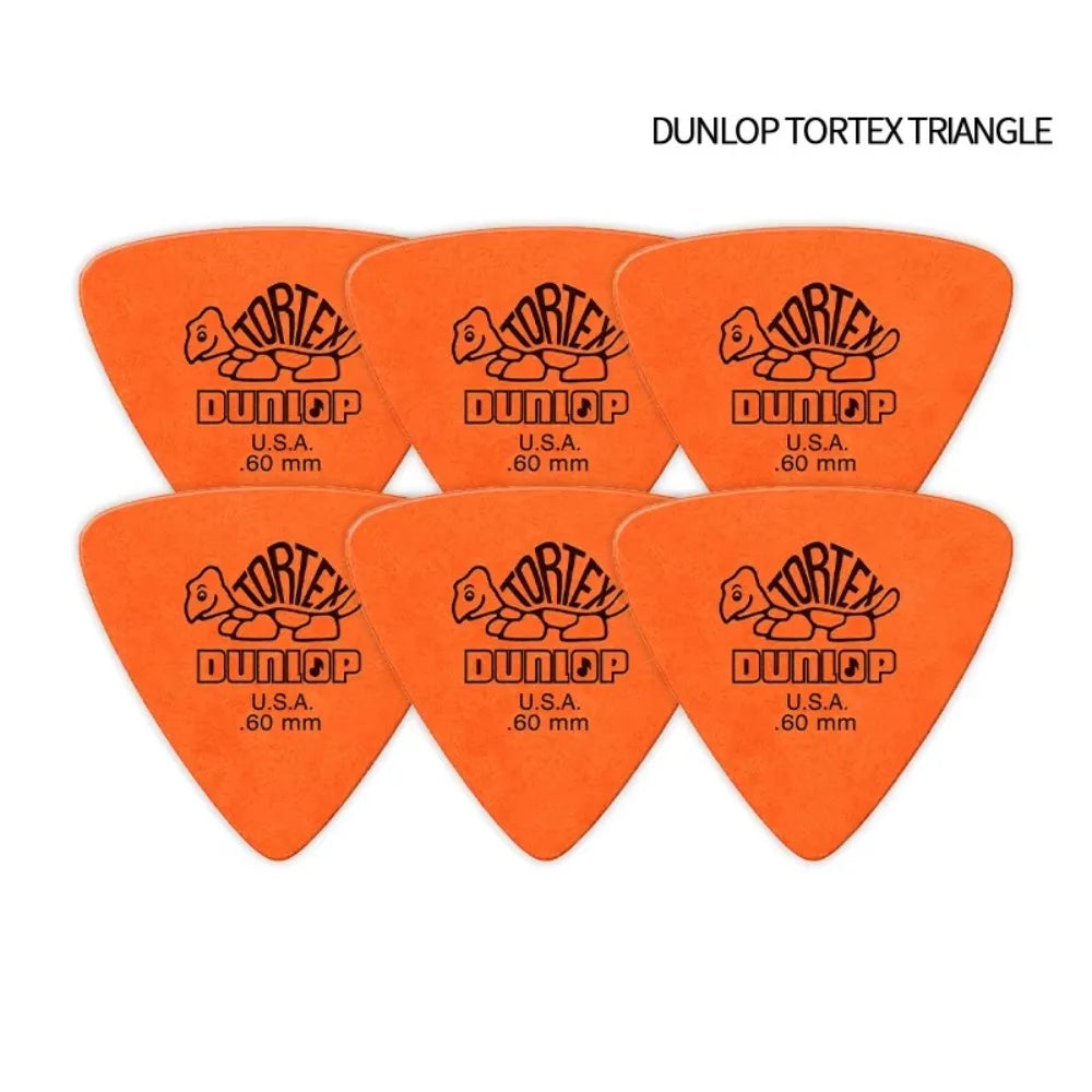 10pcs Delrin Dunlop Guitar Picks 0.5/0.6/0.73/0.88/1.0/1.14MM Anti-slip Style Electric Guitar Picks Triangle Picks