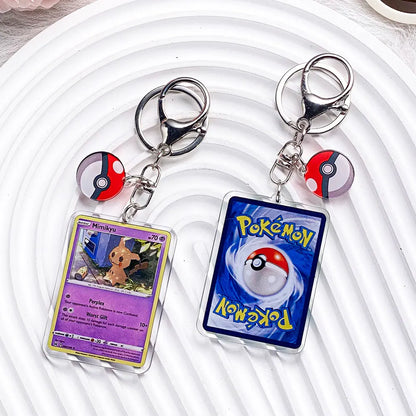 Pokémon Characters Pikachu Bulbasaur Jigglypuff Acrylic Keychain Bag Charms Accessories Backpack Pendant Key Holder Friend Gifts
