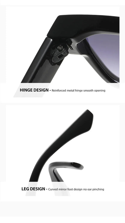 Light Luxury Square Sunglasses Minimalist Design Elegant Unisex Uv400 Protection Sun Glasses 9017