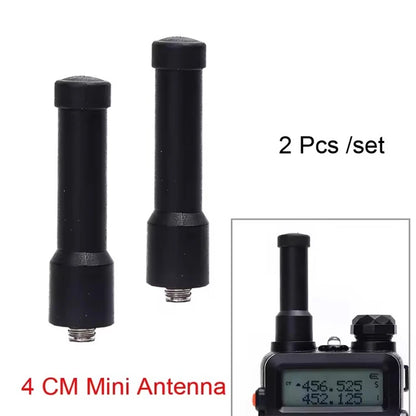 2PCS Walkie Talkie Antenna 400-470mhz SMA-Female Mini Ultra Antenna For Baofeng BF-888S UV-5R UV82 UV-21 PRO V2 Quansheng UV-K5