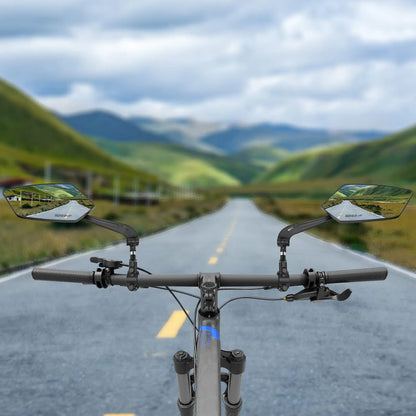 DOMEN Bicycle Rearview Bike 360° Rotate Adjustable Wide Angle Mirror Road Bike Handlebar Rear View Mirrors Bike Accessories