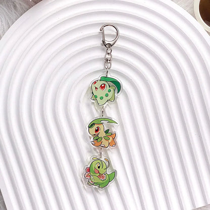 Pokémon Characters Pikachu Bulbasaur Jigglypuff Acrylic Keychain Bag Charms Accessories Backpack Pendant Key Holder Friend Gifts