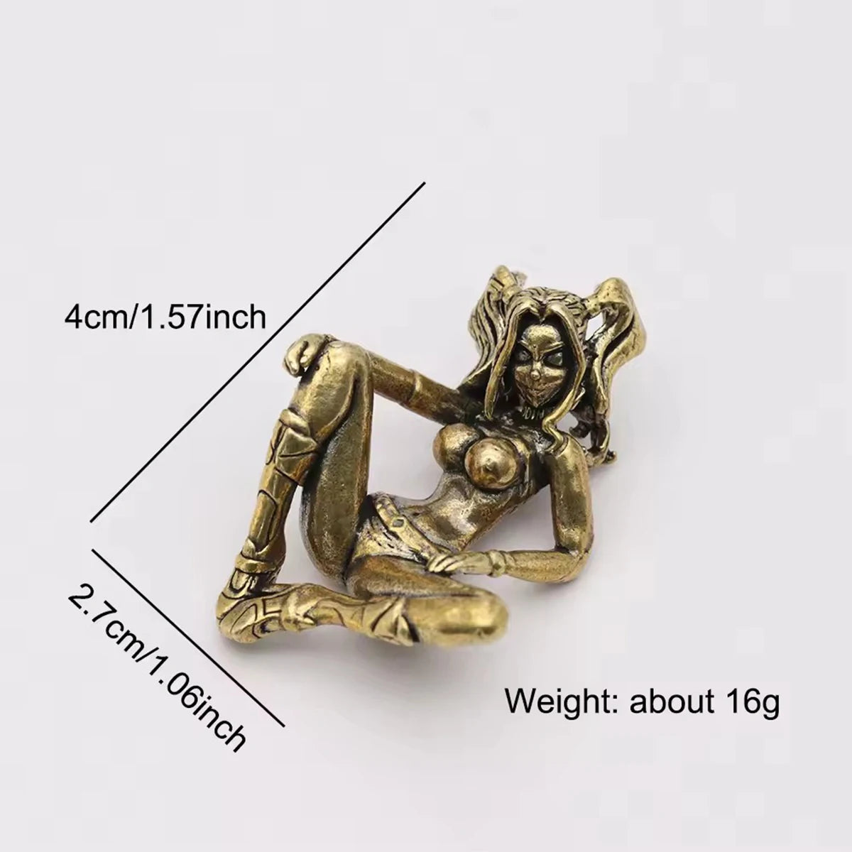 Beauty Girl Brass Knife Beads DIY Paracord Handmade Woven Lanyard Pendants Umbrella Rope Bracelet Charms DIY Accessories