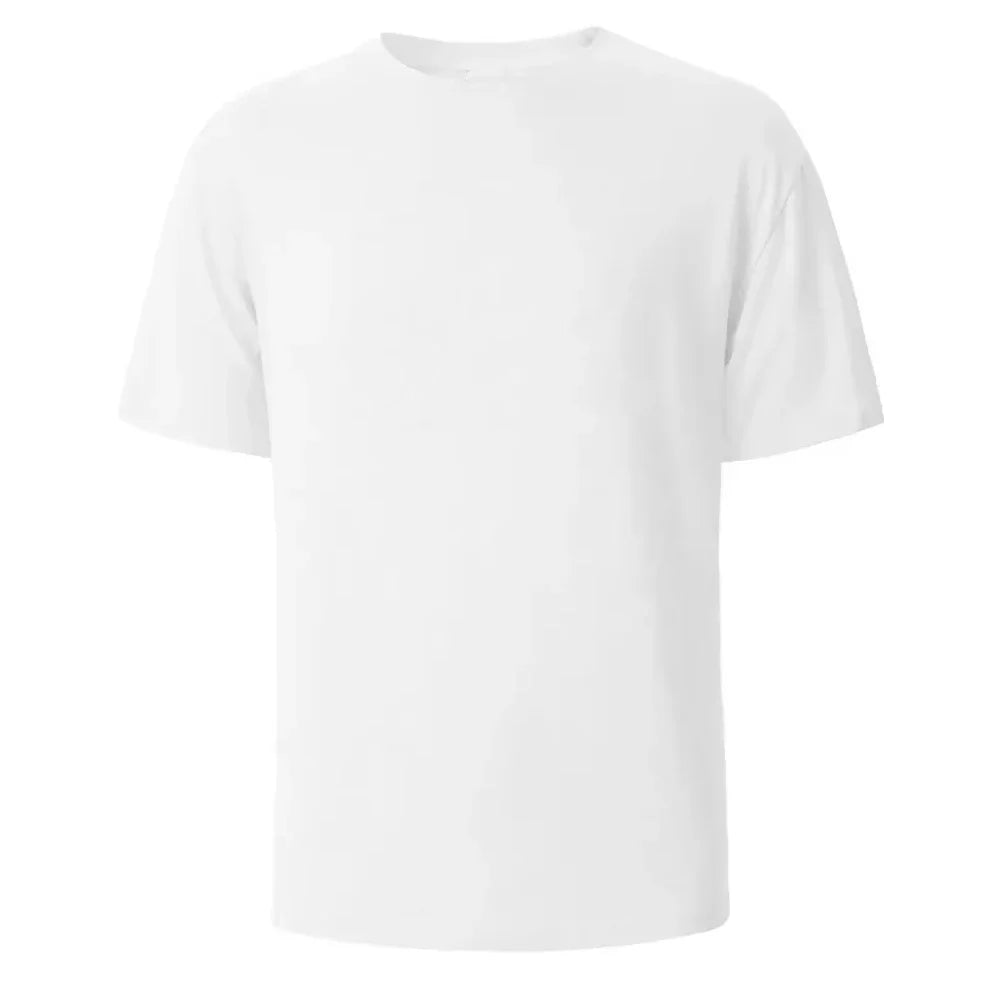 100% Cotton Men's  T-shirt O-neck Solid Color Bottoming Shirt Universal Casual Breathable T-shirt Tops Spring Autumn