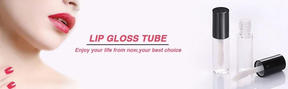 1.2ml Mini Lip Gloss Tubes with Wand Empty Travel Bottle Refillable Lip Gloss Containers Lip Balm DIY Lipstick Cosmetics