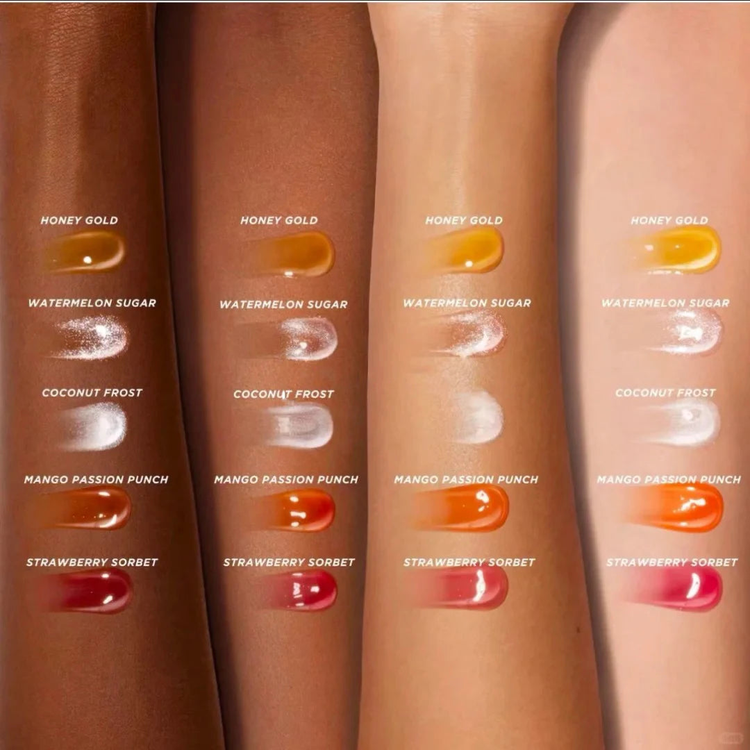 Gisou New Colors Full Range Of Long-lasting Moisturizing Raspberry Swirl Lip Oils Lip Gloss Care Lip Plumping Exfoliating Gloss