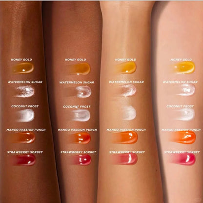 Gisou New Colors Full Range Of Long-lasting Moisturizing Raspberry Swirl Lip Oils Lip Gloss Care Lip Plumping Exfoliating Gloss