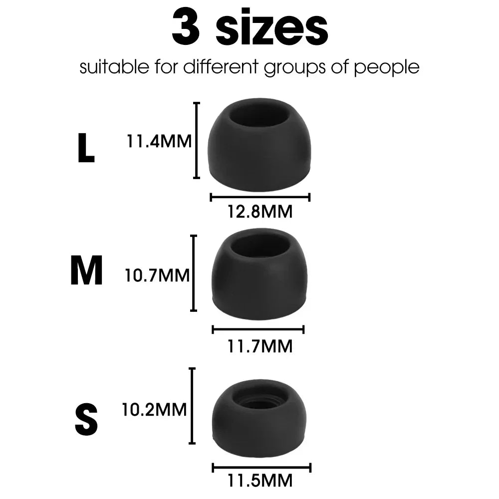 For Samsung Galaxy Buds Pro Eartips Earbuds Silicone Replacement Ear Pads Buds Noise Isolation Earplugs Earphone Accessories