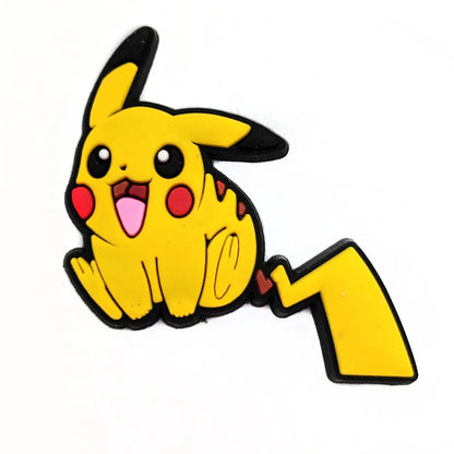 Random 10/20/30/50pcs Pokemon Cartoon Shoe Charms for Kids Sandals Classic Shoe Accessories Decoration Pins Party Birthday Gifts