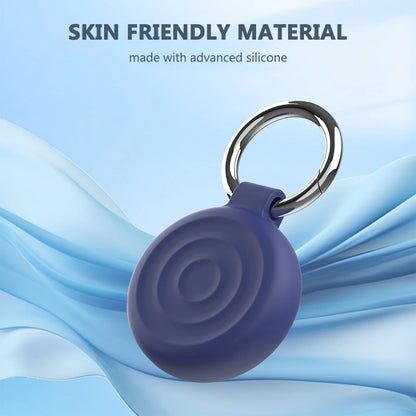 Upgraded Silicone Waterproof Airtag Keychain Holder Case for Airtag, Lightweight Anti-Scratch, for Luggage, Keys, Backpacks