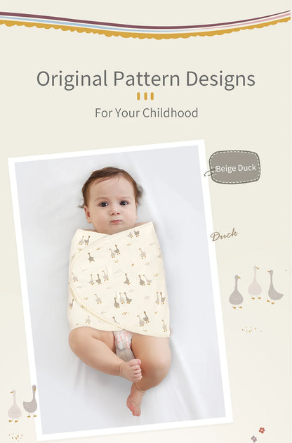 Bilayer Baby Wrap Blanket Newborn Baby Swaddle Tie Anti Startle Jump Blanket Summer Thin Cotton Soft Diaper Changing Blanket