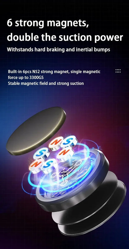 Magnetic Car Phone Holder Mount Without Gravity Mobile Cell GPS Magnet Suction Support In Car Bracket for iPhone Samsung Stand