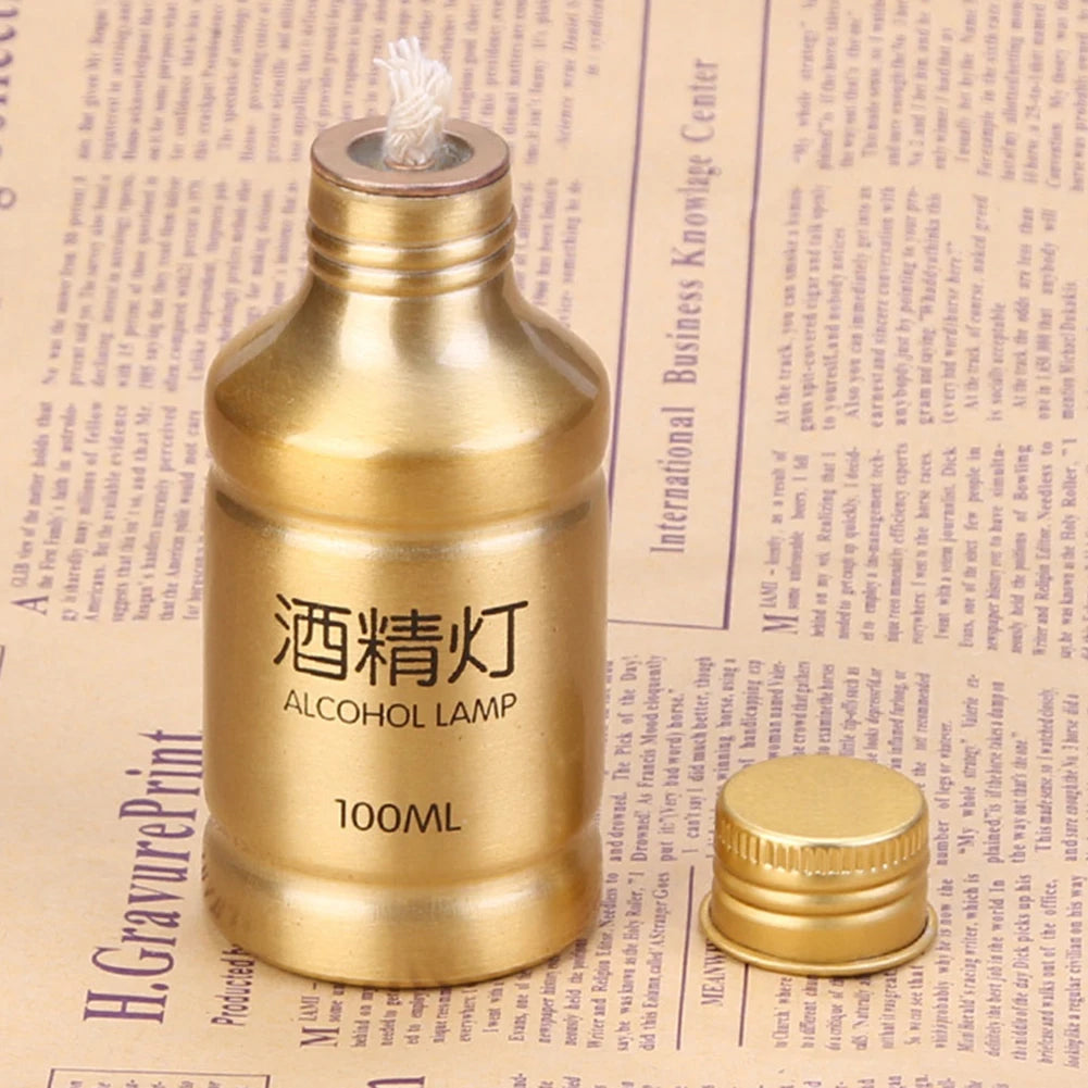 100ML Stoves Alcohol Lamp Portable Aluminum Alloy Lamp Alcohol Liquid Stove For Outdoor Survival Camping Laborotary Teaching