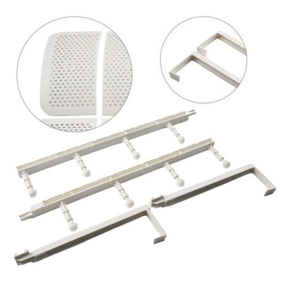 Wall Mounted Air-Conditioning Baffle Adjustables Anti Direct Blowing Windshield Baffles with 8 Leaves Air-Diverter Cover
