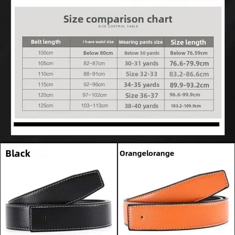 NEW Luxury Brand Belts Men High Quality Pin Buckle Male Strap Fashion Genuine Leather Waistband Without Buckle 3.8cm Ceinture