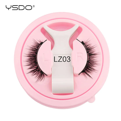 YSDO 1Pair Glue-free Magnetic Eyelashes Natural 3D Mink Eyelashes 2025 New Reusable Sensitive Eye Friendly Magnet Eyelash Kit