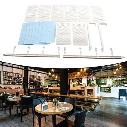 Wall Mounted Air-Conditioning Baffle Adjustables Anti Direct Blowing Windshield Baffles with 8 Leaves Air-Diverter Cover