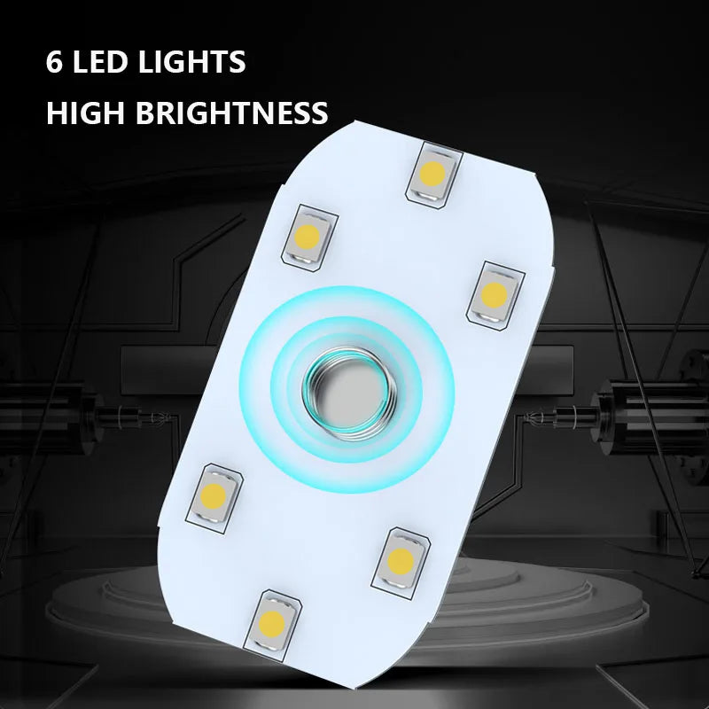 1/2/4Pcs LED Touch Light Mini Car Interior Lighting USB Rechargeable Auto Roof Ceiling Reading Lamps Atmosphere Decoration Lamp