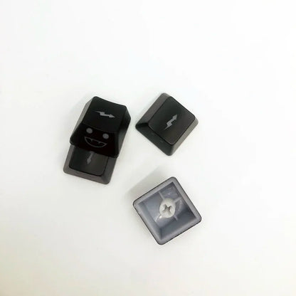 2025 New Cute Emo Keycap Set WASD Arrow Broadside Lighting Key Cap for Mechanical Keyboard Compatible with MX Switch