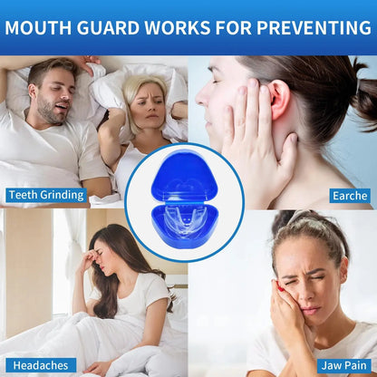4pcs/Box Mouth Guards for Grinding Teeth Moldable Dental Teeth Night Guard for Adult Stop Teeth Grinding Bruxism Tray