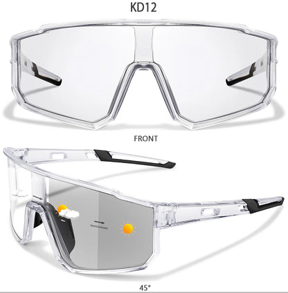 Fashion Brand Men Women Bicycle Photochromic Eyewear MTB Bike Fishing Running Cycling Sports Sunlasses Comfortable Goggles