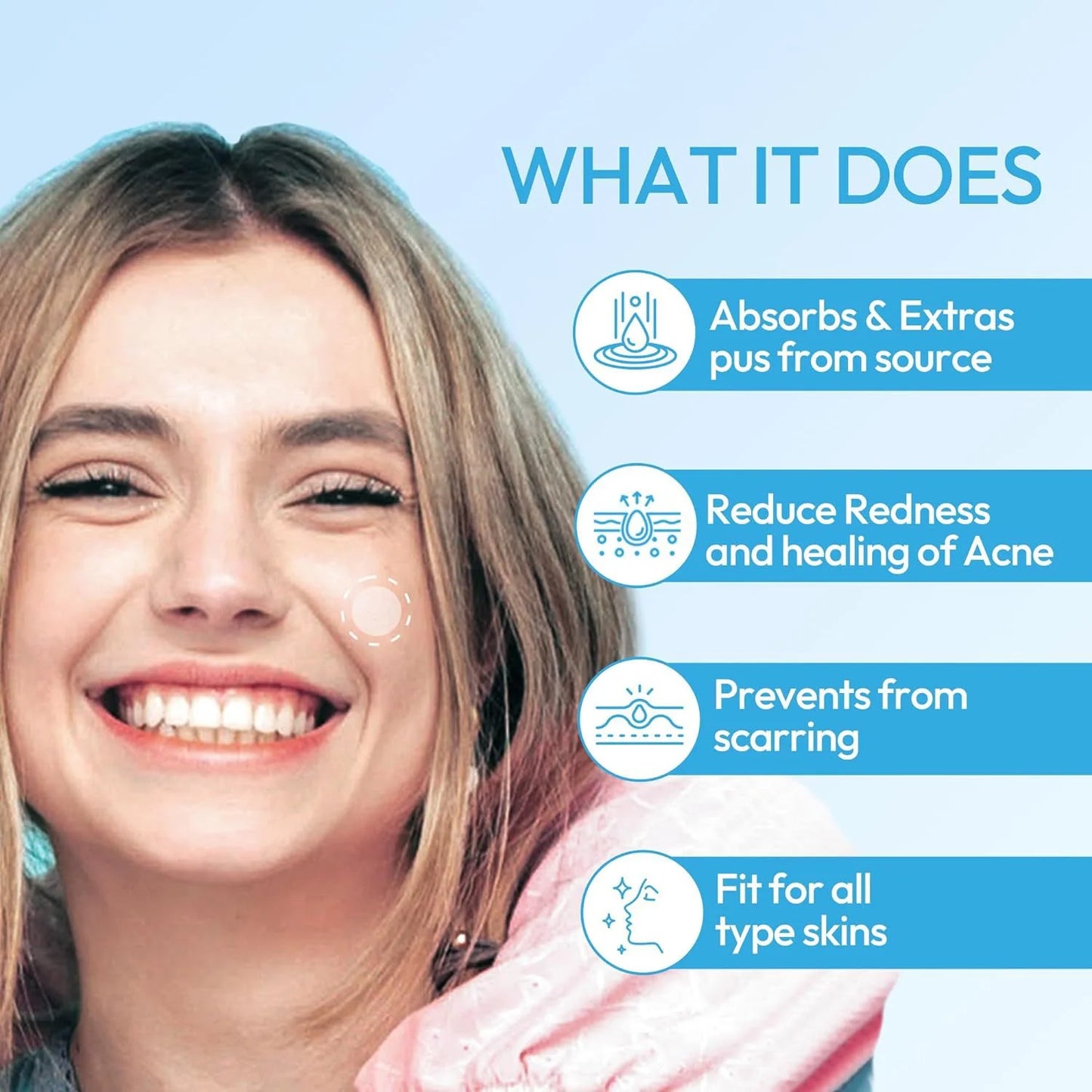 This face tape is ultra-thin, transparent and invisible, offering a seamless blend with skin. Its waterproof design ensures stro