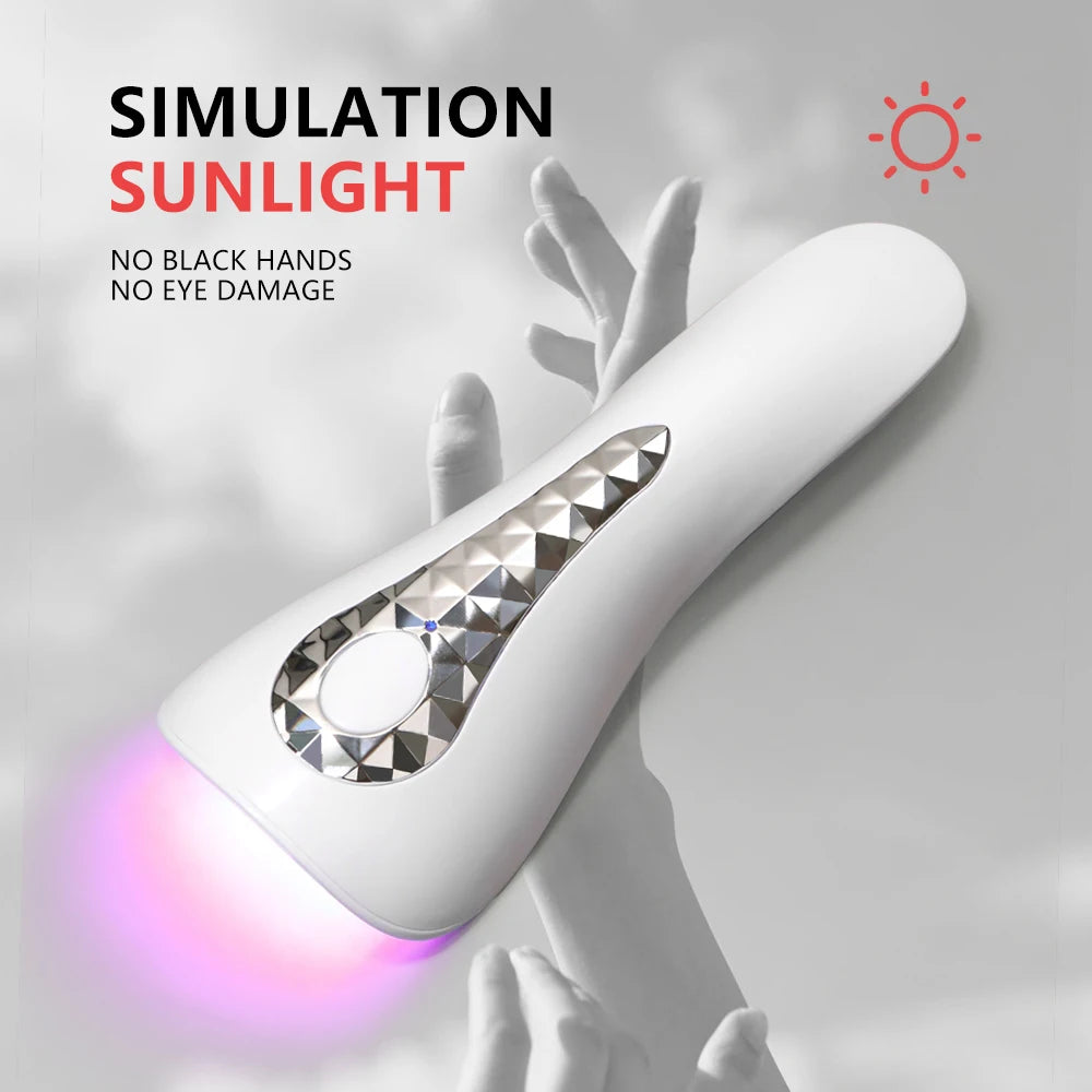 LINMANDA Handheld UV LED Nail Lamp USB Rechargeable Mini Manicure Lamp Nail Dryer With 5 Lamp Beads Quick Drying Gel Nail Polish