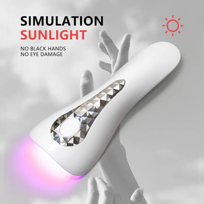LINMANDA Handheld UV LED Nail Lamp USB Rechargeable Mini Manicure Lamp Nail Dryer With 5 Lamp Beads Quick Drying Gel Nail Polish