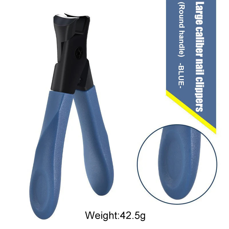 Large Size Stainless Steel Nail Clipper - Professional Toenails Trimmer Thick Hard & Durable Nail File for Household Use