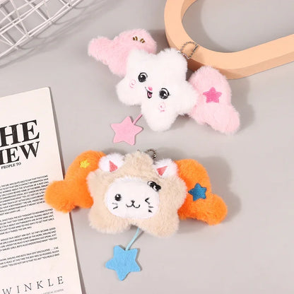1PC Star Pendant Key Chain Doll Album Plush Pendant Doll School Bag Decoration Gifts
