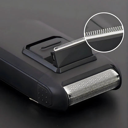 Multi functional men's rechargeable shaver, suitable for trimming hair on the head and face, high-quality gift choice.