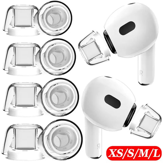 For Airpods Pro 2 Eartips Crystal Earbuds Replacement Transparent Liquid Silicone Earbuds Bluetooth Eartips for Airpods Pro