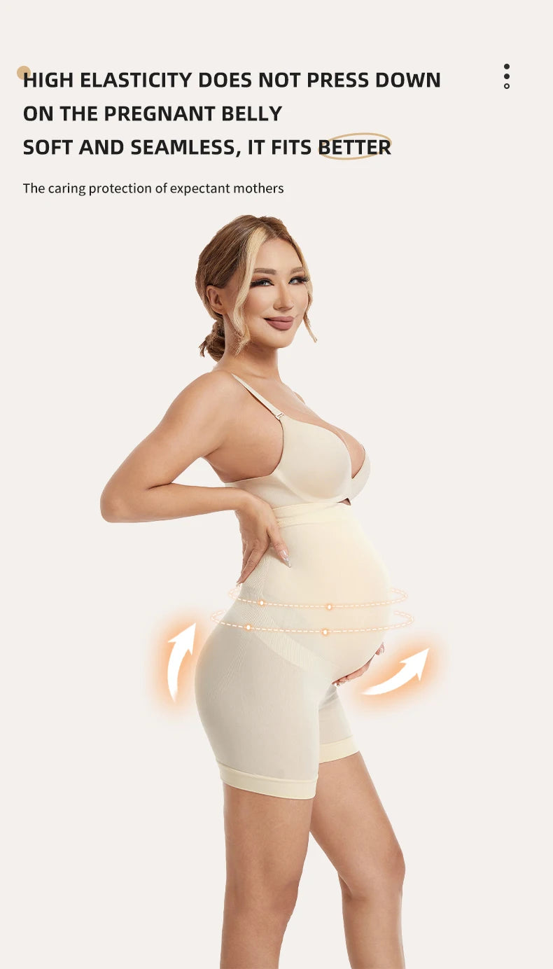Seamless Panties for Women Boxer Safety Pants Comfort Pregnant Clothes Soft Breathable Maternity Underwear Plus Size Panties