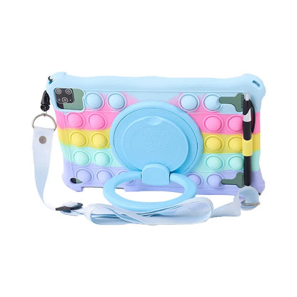 Funda Para 10.1" Universal Silicone Tablet Case 10 10.1 inch Android Tablet PC Shockproof Stand Cover Cases 25*16CM/9.84x6.3inch