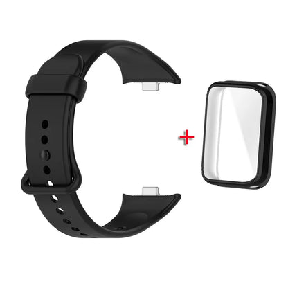 Soft Silicone Strap and One-piece Full Protective Case for Xiaomi Mi Band 9 Pro Strap Smart Band
