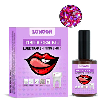 Tooth Jewelry Kit DIY Teeth Gems Set 7ml Glues Light Firm Reliable Clear Precious Stone Crystal Tooth Ornaments Jewellery