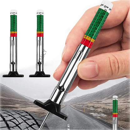 2/5/10Pcs Car Tyre Measuring Pen 25mm Universal Tire Tread Pattern Depth Measuring Tool AutomotiveTire Depth Gauge