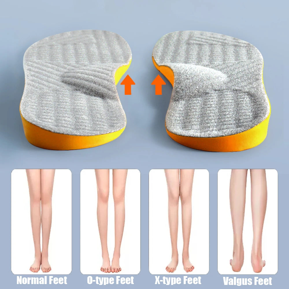 2026 Orthotic Insole For Flat Feet Arch Support Orthopedic Shoes Sole Insoles For Feet Men Women O/X Leg Corrected Care Pad