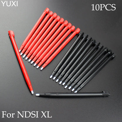 10Pcs For NDSi XL Stylus Touch Pens For DSi XL Black Red Plastic Screen Touch Pens Replacement Accessories