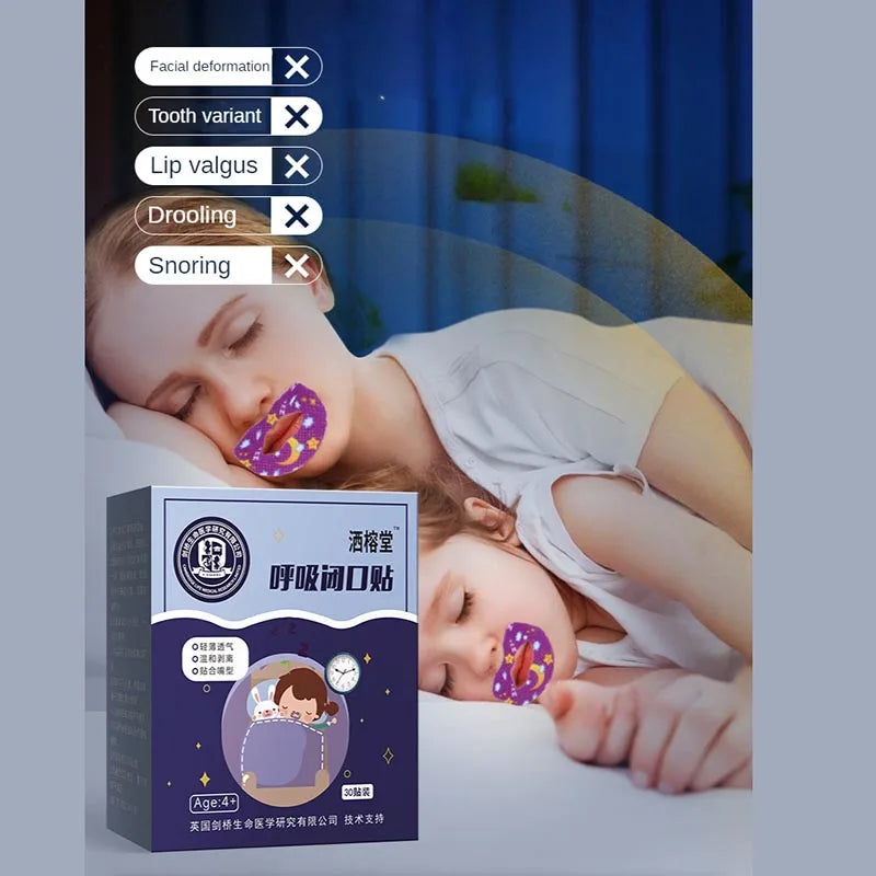120Pcs/30Pcs Anti-Snoring Stickers - Adult Children Mouth Tape Improve Nose Breathing,Night Sleep Correction Patch