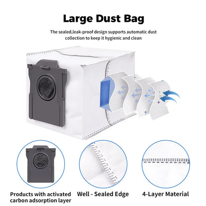 For Dreame Main Side Brush Hepa Filter Mop Rags Dust Bag X50 Pro/X50 Ultra/X50Master/L40S Pro Ultra/L50 Pro Ultra/MOVA V50 Ultra