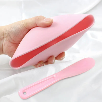3/4pcs Face Mask Brush Set Reusable Mask Mixing Bowl Facial Applicator Spatula Stirring Soft Fan Facial Brushes Makeup Supplies