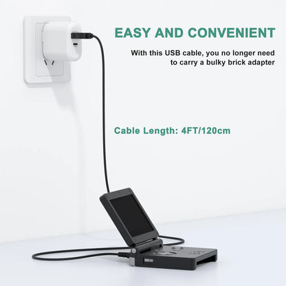 USB Charger Cable For Nintendo S Lite DSL NDSL Data Charging Power Cable Cord For NDSi 3DS New 3DS XL LL New 2DS XL NDS GBA SP