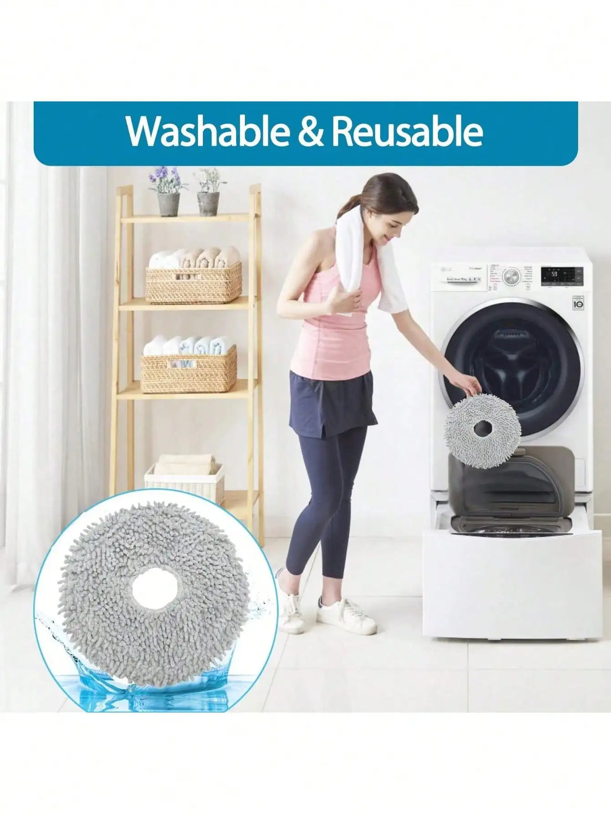 Mop Cloth For Xiaomi Robot Vacuum X20 +,  X20 Plus X10+ X10 Plus Parts For Dreame Bot L10s Pro L10s Ultra S10, S10 Pro L20 Ult