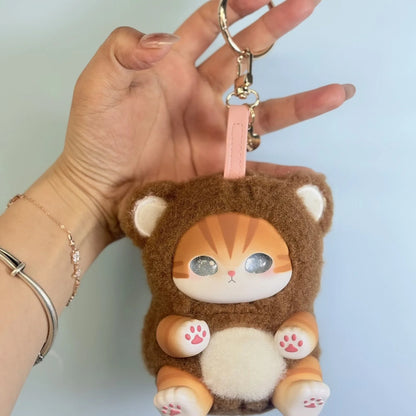 new Mofusand Vinyl Series Toys Shark Cat Surprised Box Toy Ornaments For Kids birthday girl Gift Pendant replica