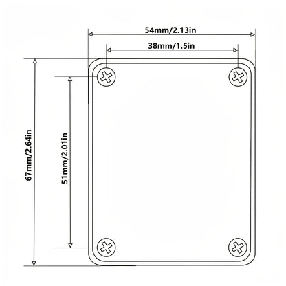 1Set  Bass Guitar Neck Plate,Electric Guitar Neck Joint Connecting Strengthen Plate with Plastic Back Plate & Mounting Screws