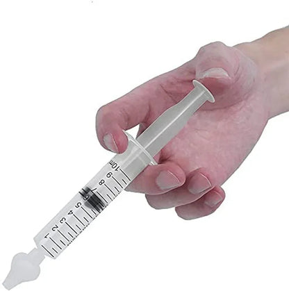 10ml Baby Nose Cleaner with Silicone Nasal Suction Tips Syringe Nasal Irrigator Portable Needle Tube Nasal Washer for Infants