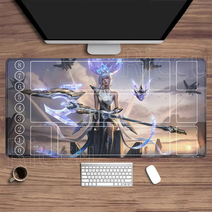 Riftbound LTCG Card playmat League of Mouse Pad Legends Jinx Series LOL 600x350mm overlock Board Game HD Printing XXL Desk Mat